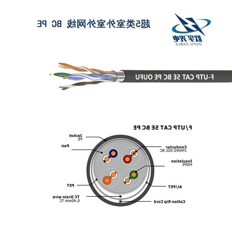 深圳市F/UTP超五类4对屏蔽室外电缆(24AWG)